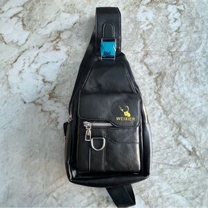 Weixer Black Sling Bag for Men - NWOT